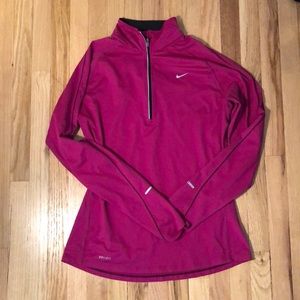 Magenta Nike Dri-fit Quarterzip